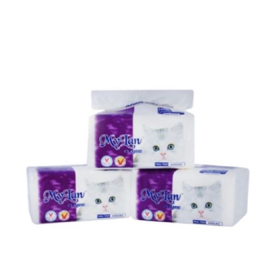 Combo 3 gói khăn giấy dạng rút đa năng mèo  My Lan