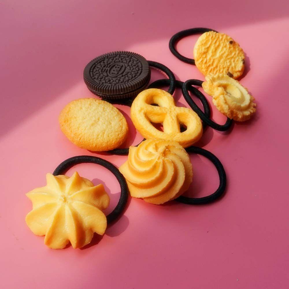 Dây Cột Tóc Hình Bánh Quy / Bánh Oreo Ngọt Ngào Thời Trang