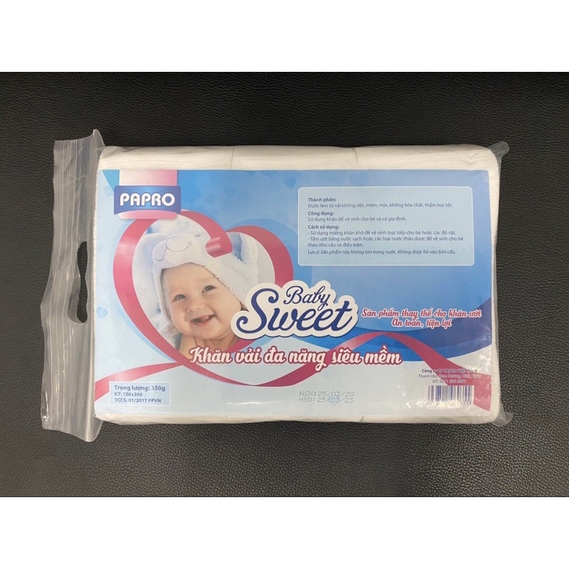 Khăn Khô dành cho trẻ , Khăn Vải đa năng siêu mềm Baby Sweet
