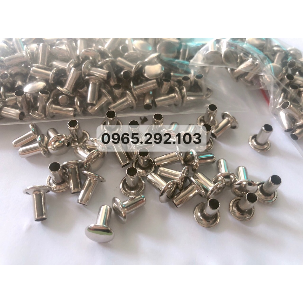 Đinh Tán Rỗng 8x3mm 100g, Đinh Mũ Bảo Hiểm 100g