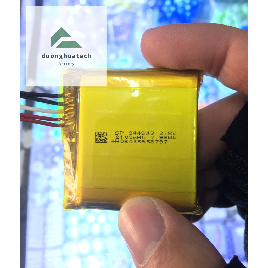 Pin Lithium Polyme LOGITECH 3.8V Dung Lượng 2100 mAh Kích Thước 9,4mm x 46mm x 43mm