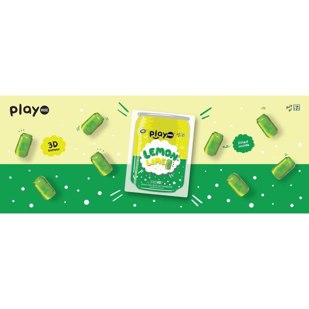 (7 vị) Kẹo dẻo Play More 4D 48gr