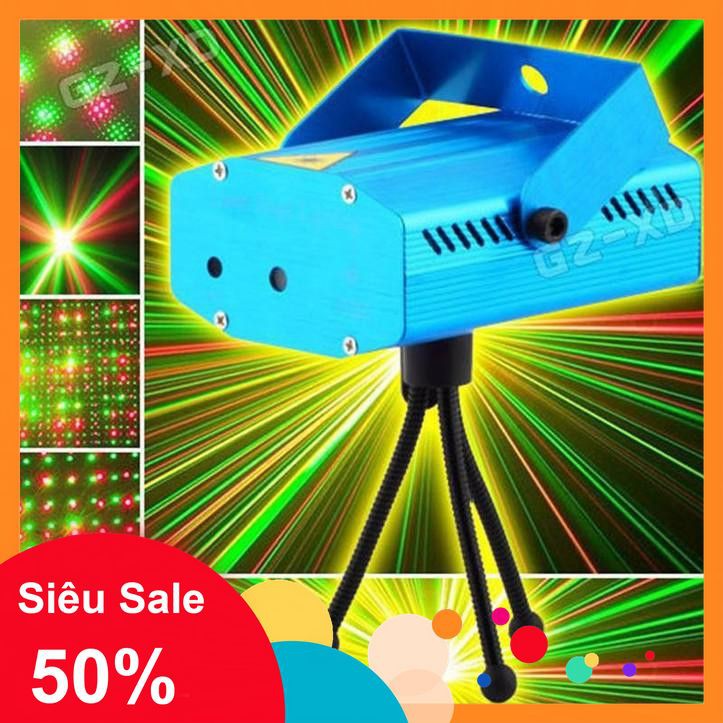 [5🌟][FREESHIP] ĐÈN LASER MINI SÂN KHẤU, KARAOKE CẢM BIẾN THEO NHẠC [SALE]