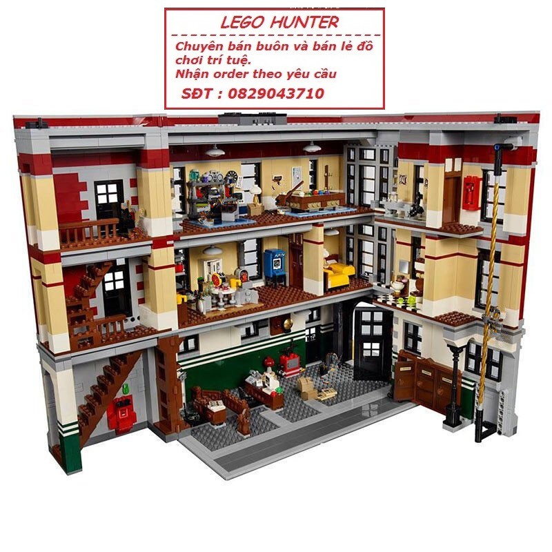 Bộ lắp ráp Lego Lepin 16001 GhostBusters : Firehouse Headquaters