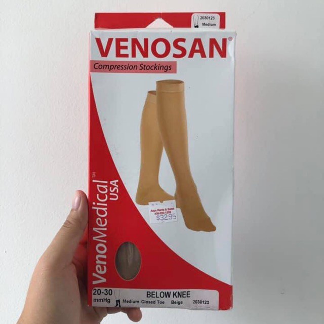 ✅ [DÀNH CHO NAM] Vớ Suy Giãn Tĩnh Mạch (Tất Y Khoa): Venosan USA Cho Nam (Made in USA) -VT0449