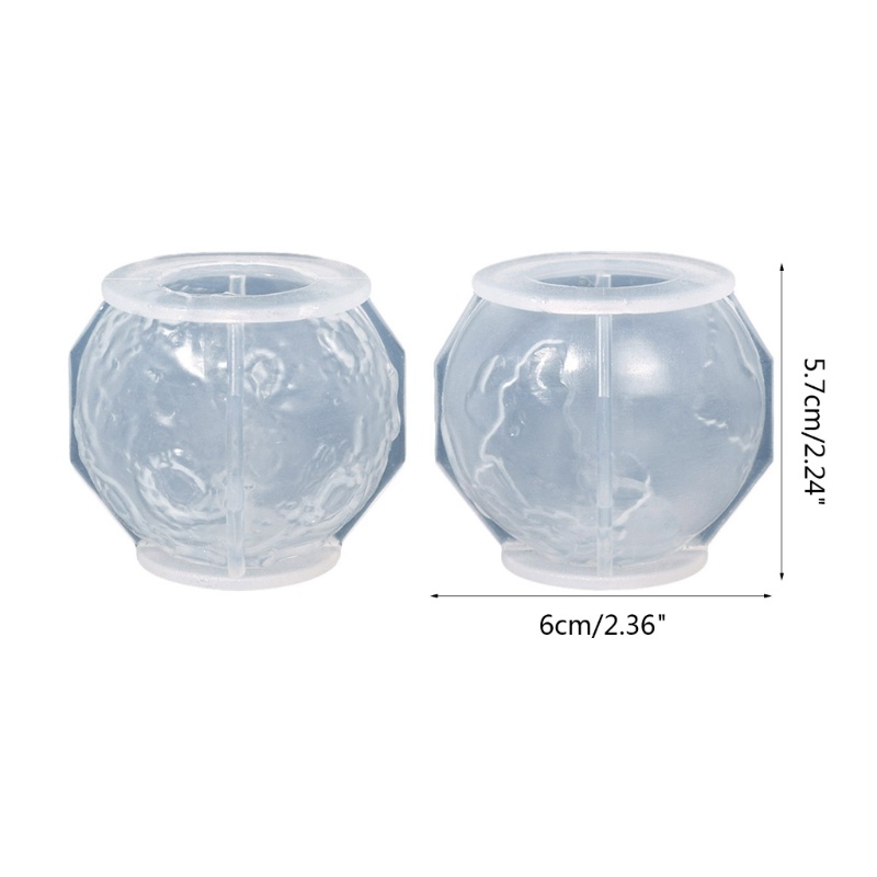 Khuôn Silicone Làm Kẹo Đường / Xà Phòng Hình Mặt Trăng / Hành Tinh DIY