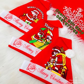 Nón Noel Giáng Sinh Cho Trẻ Nón Noel Vải Nhung - Ảnh Shop Chụp