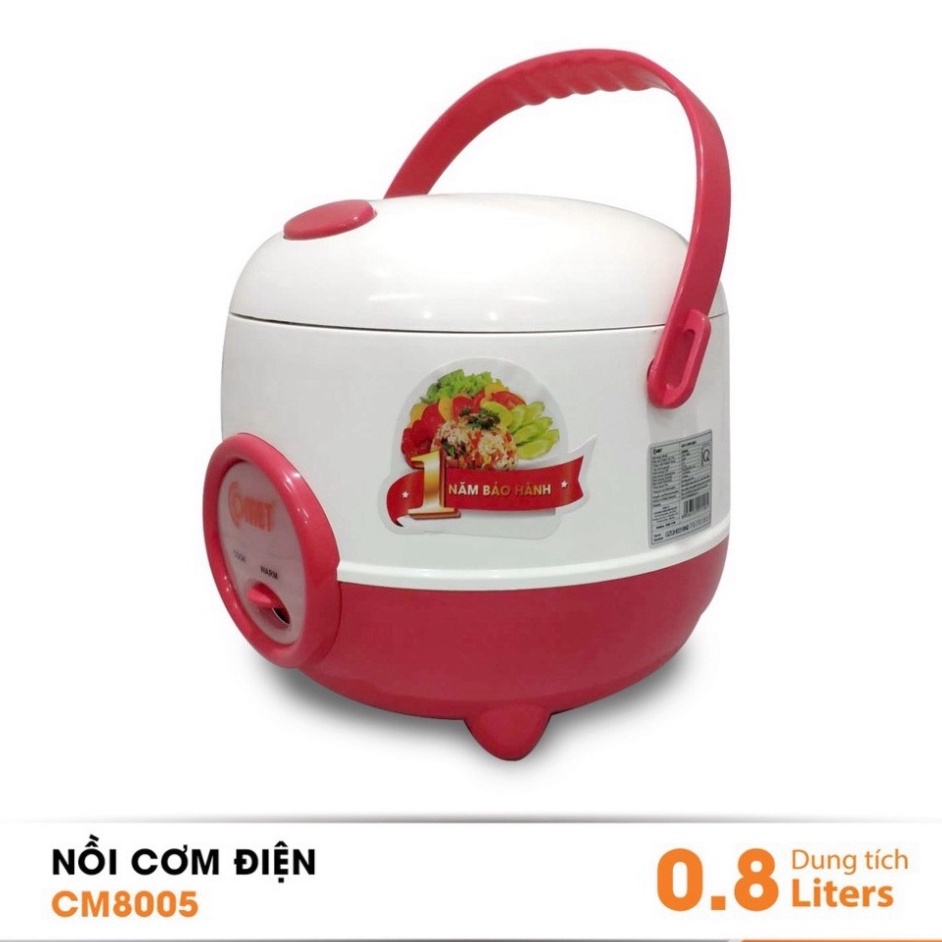 Nồi cơm điện nắp gài COMET CM8005 0.8L - 350W(Màu Ngẫu nhiên)