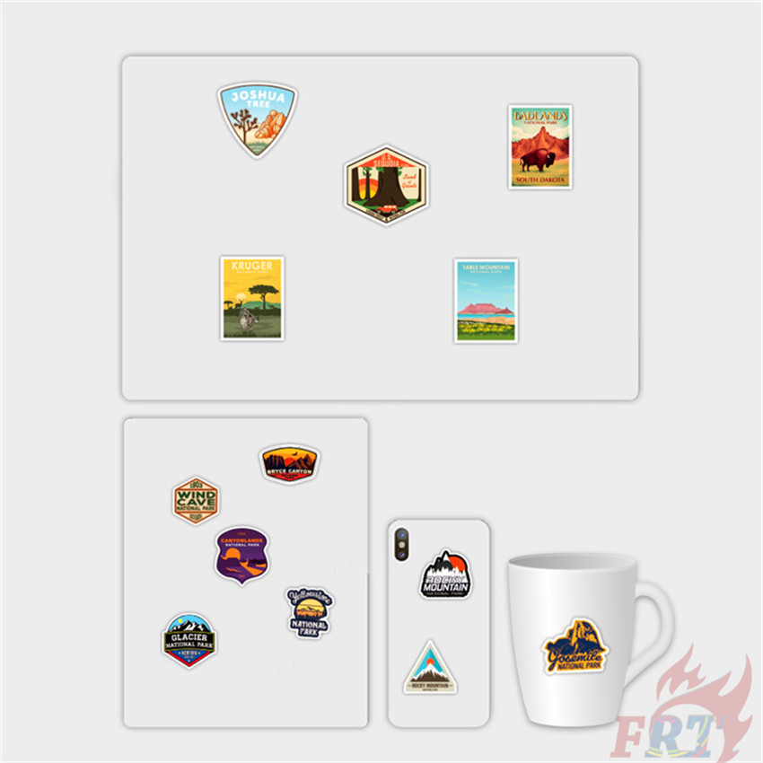 50Pcs/Set ❉ National Park Series 03 National Geographic Graffiti Stickers ❉ Outdoor Adventure DIY Fashion Mixed Luggage Laptop Skateboard Doodle Decal Stickers