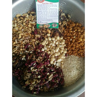 1Kg BỘT NGŨ CỐC LỢI SỮA CAO CẤP TỪ 24 LOẠI HẠT(có macca, óc chó, hạnh nhân..)