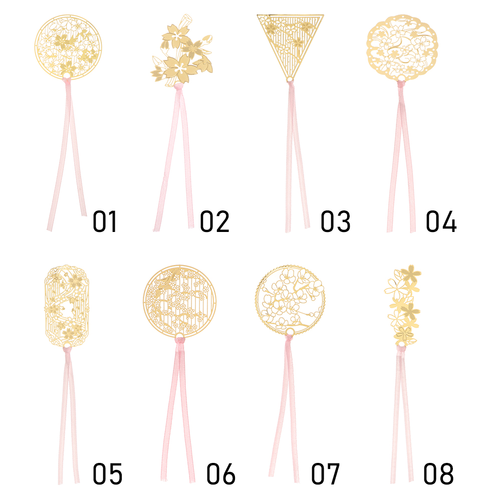 Dụng Cụ Đánh Dấu Trang Sách Bằng Kim Loại Gắn Tua Rua Dễ Thương