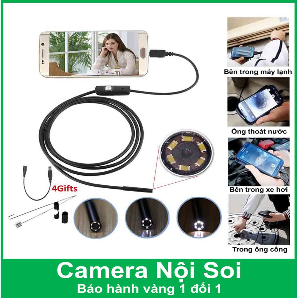 Bộ Lấy Ráy Tai Có Camera, Camera Nội Soi Tai, Mũi, Họng Siêu Nét Bảo Hành 12 Tháng