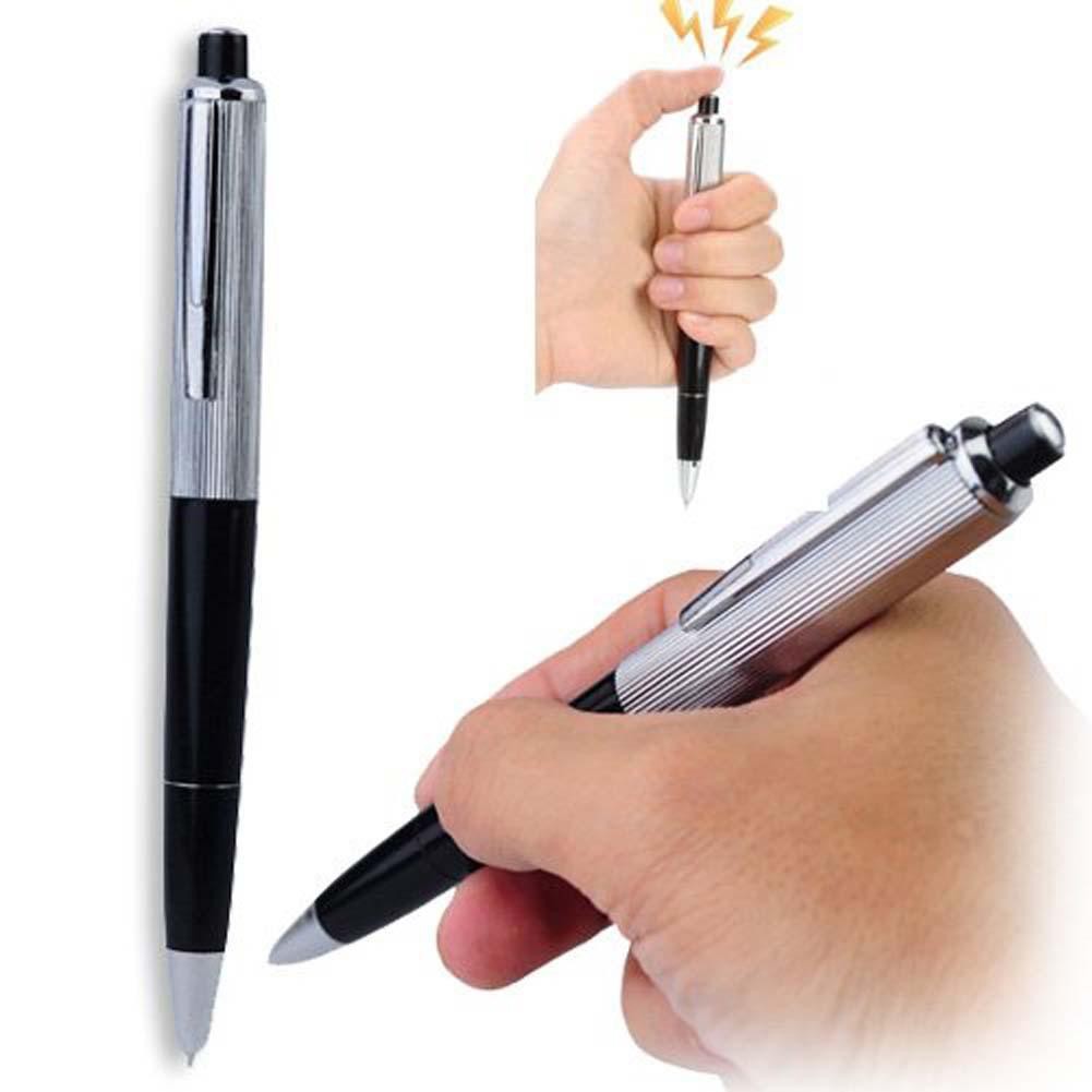 Uk Electric Shock Toy Ball Point Pen Shocking Gift Joke Prank Trick Fun Writable