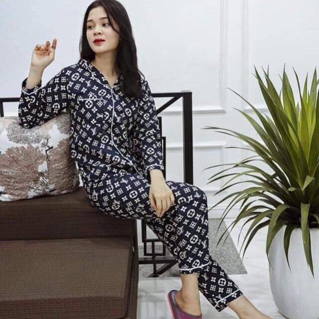 [ Rẻ Vô Địch] Bộ Đồ Ngủ Pijama Dài Tay Nam Nữ Chất Liệu Kate Thái Họa Tiết Cực Đẹp T56 | BigBuy360 - bigbuy360.vn