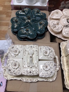 Khay mứt sứ ngà cao cấp
