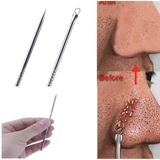 Que nặn mụn thép không gỉ dài 8cm