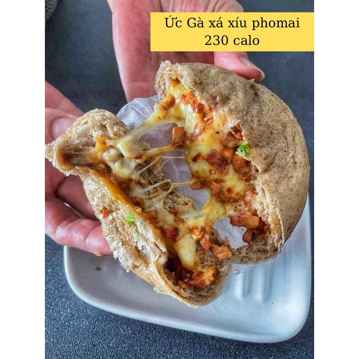 Bánh Bao Nguyên Cám Nhân Gà Xá Xíu Phomai Eatclean Dành Cho Người Ăn Kiêng