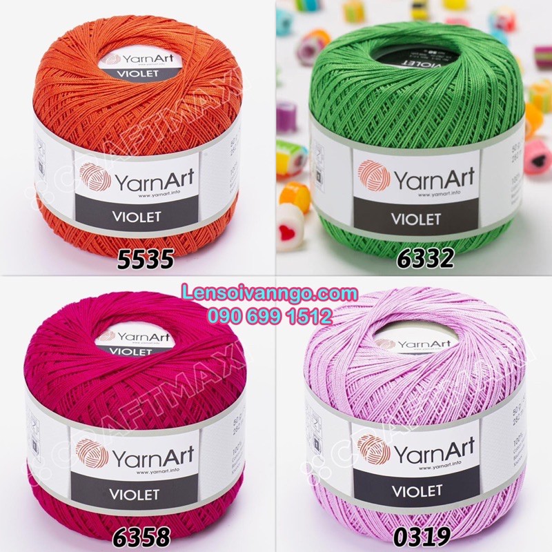 Sợi YarnArt VIOLET Thổ Nhĩ Kỳ (Bảng màu 1)