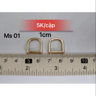 Khoen D lọt lòng 1cm mạ màu vàng