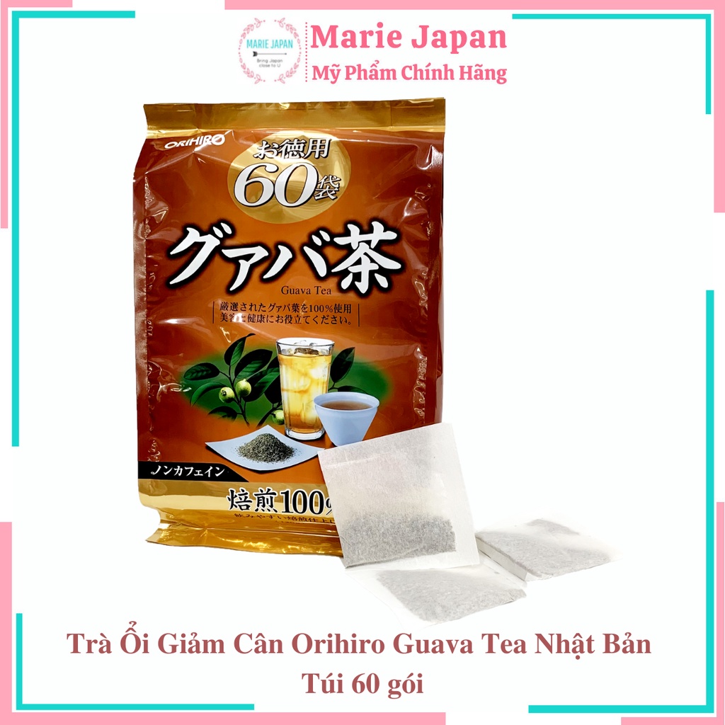 Trà Ổi Giảm Cân Orihiro Guava Tea Nhật Bản 60 Gói