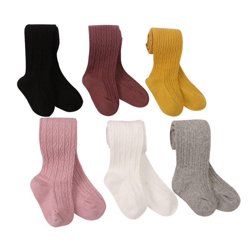 Quần Tất Cotton Giữ Ấm Mùa Đông Cho Bé Gái 0-8 Tuổi