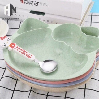 Bộ Bát Thìa Ăn Dặm Lúa Mạch Kitty Cho Bé