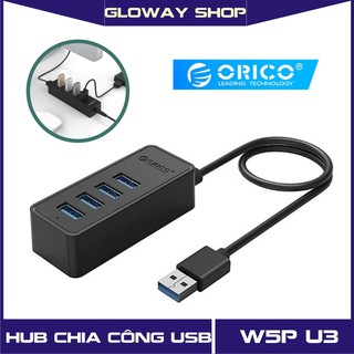 Bộ chia HUB chia 4 cổng USB 3.0 (Hub USB 3.0) Orico W5P-U3 - Hàng chính hãng _ Bảo hành 12 tháng!