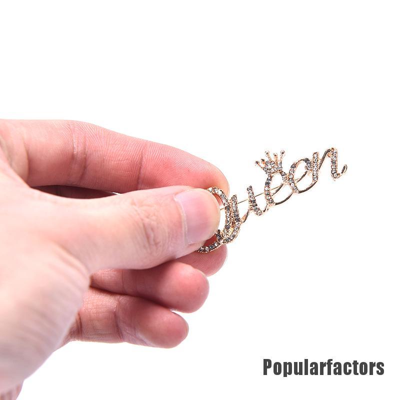 Ghim Cài Áo Hình Vương Miện Đính Đá Thời Trang