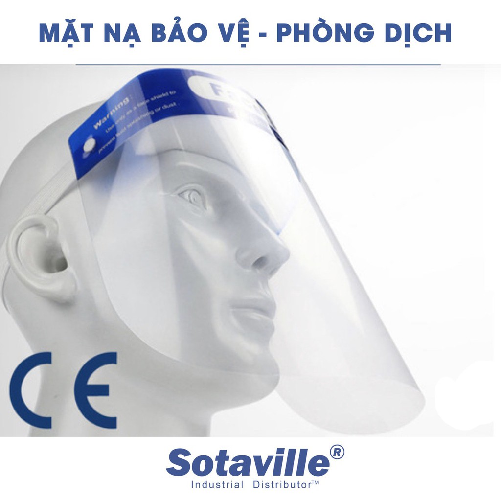 Mặt nạ,Tấm Chắn Ngăn Giọt Bắn Face Shield Ngăn Ngừa Văng Bắn Phòng Chống Dịch Hiệu Quả Tối Ưu - Hàng Chính Hãng