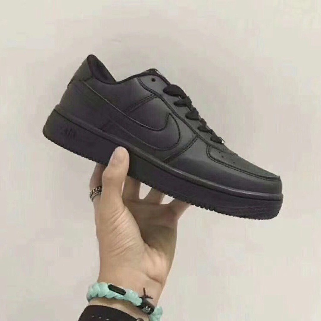 Giày thể thao Air Force 1 màu đen thời trang năng động cho nam nữ