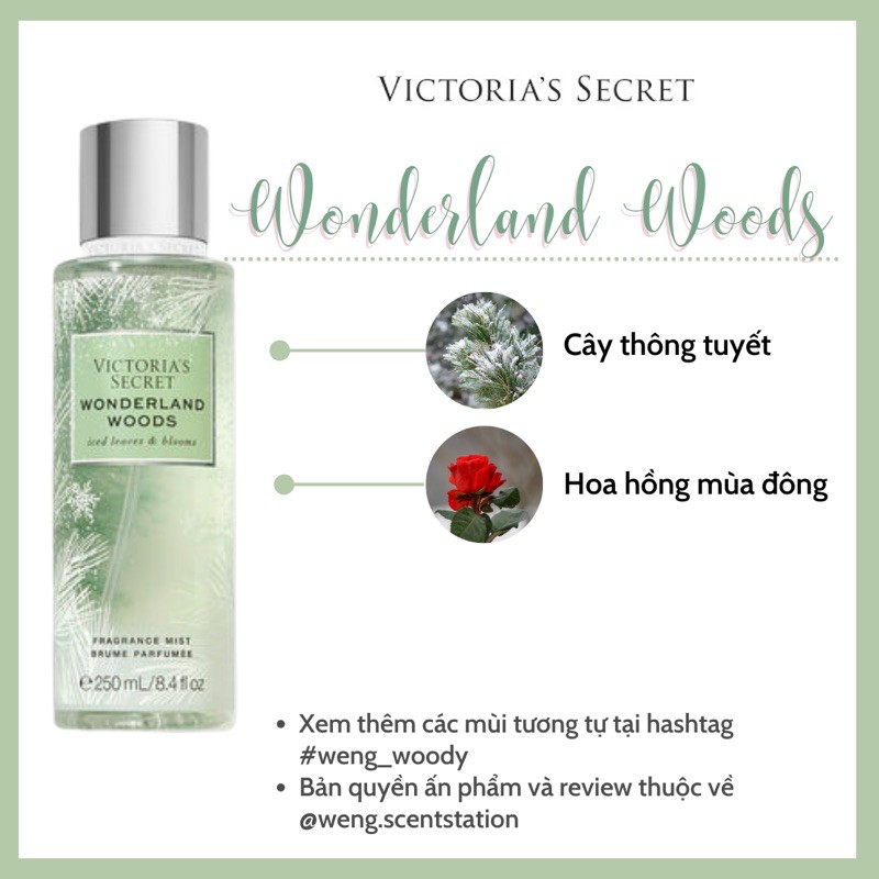 Xịt thơm toàn thân Victoria’s Secret mùi Wonderland Woods