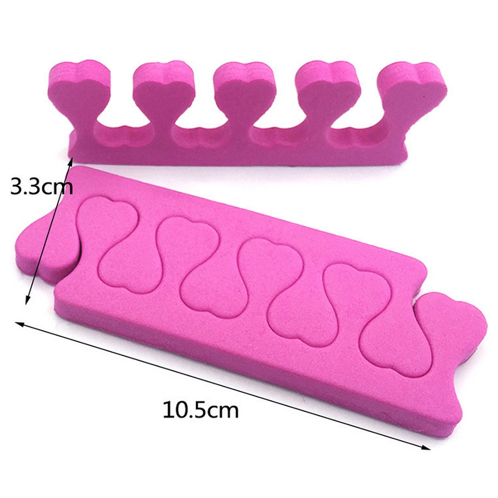 EMI 6PCS Foam Pink/Blue/Purple Beauty Tools Manicure DIY Finger Toe Separator