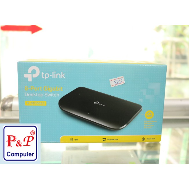 Switch để bàn Gigabit 8 cổng Tp-Link TL-SG1008D