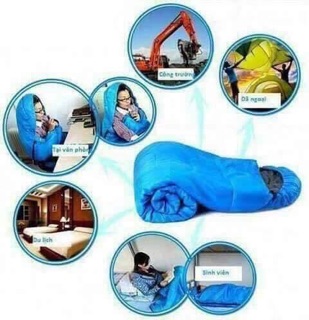 Túi ngủ văn phòng ( 1 mầu xanh đen )