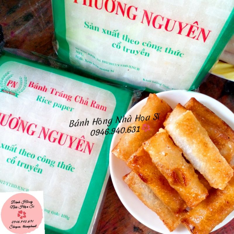 Bánh tráng gạo cuốn chả ram Bình Định