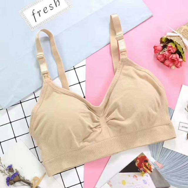 áo bra gân hàng xịn mở khuy con con bú