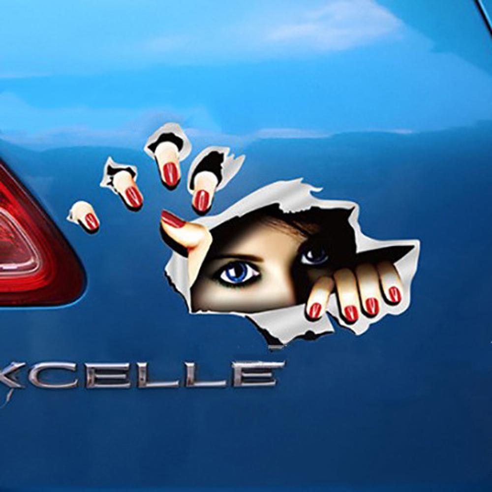 REBUY1 Sticker Dán Trang Trí Xe Hơi Họa Tiết Vui Nhộn