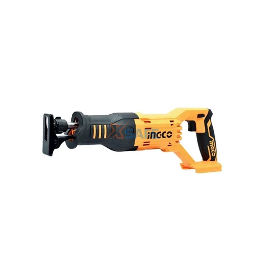 Máy cưa kiếm cầm tay dùng pin 20V INGCO CRSLI1151 tốc độ không tải 3200v/p, khả năng cắt kim loại 8mm