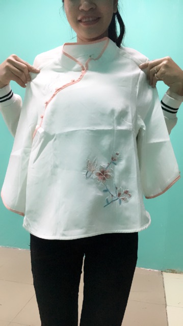 Áo sườn xám, ảnh thật.