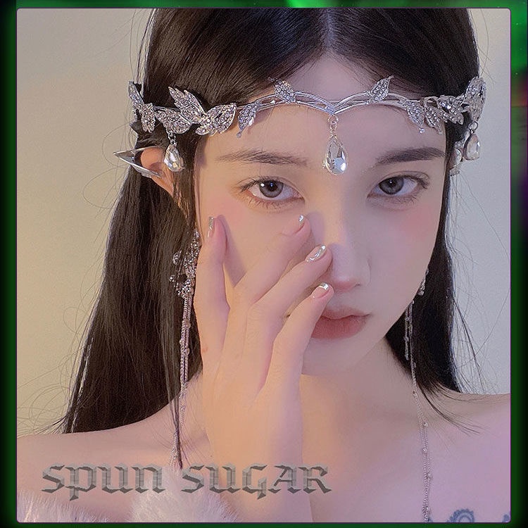 Băng Đô Cài Tóc Đính Đá Hình Giọt Nước Phong Cách Bohemian