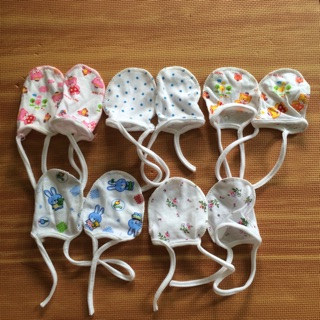 Set 5 đôi bao tay buộc dây cho bé ( xưởng nhà may)