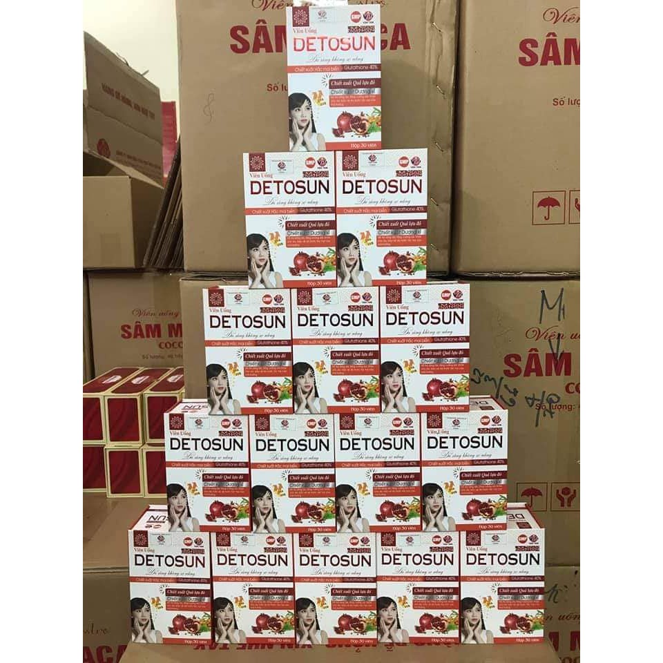Detosun - viên uống chống nắng, trắng da, giảm nám | BigBuy360 - bigbuy360.vn