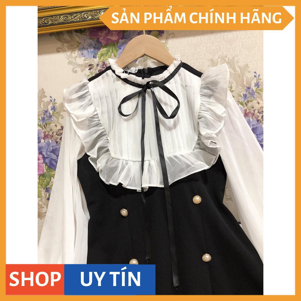 Đầm tiểu thư tay dài xinh yêu đi tiệc cưới, đi cà phê đi chơi siêu dễ thương sang trọng - Thời Trang VADA - V3 | BigBuy360 - bigbuy360.vn
