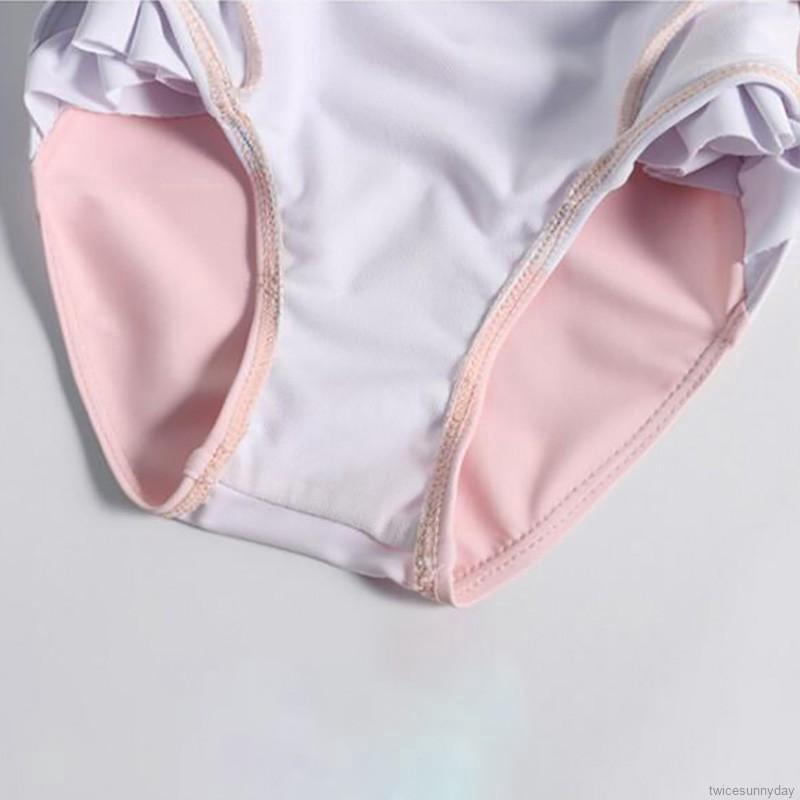 Đồ bơi một mảnh in hình ngỗng dễ thương cho bé gái