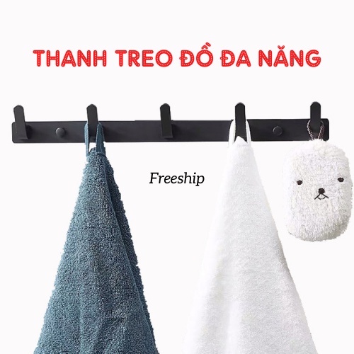 Thanh Treo Quần Áo, Móc Treo Đồ Găn Tường Chịu Lực Tốt  Dùng Cho Nhà Tắm, Nhà Bếp, Đèn Duy Thắng