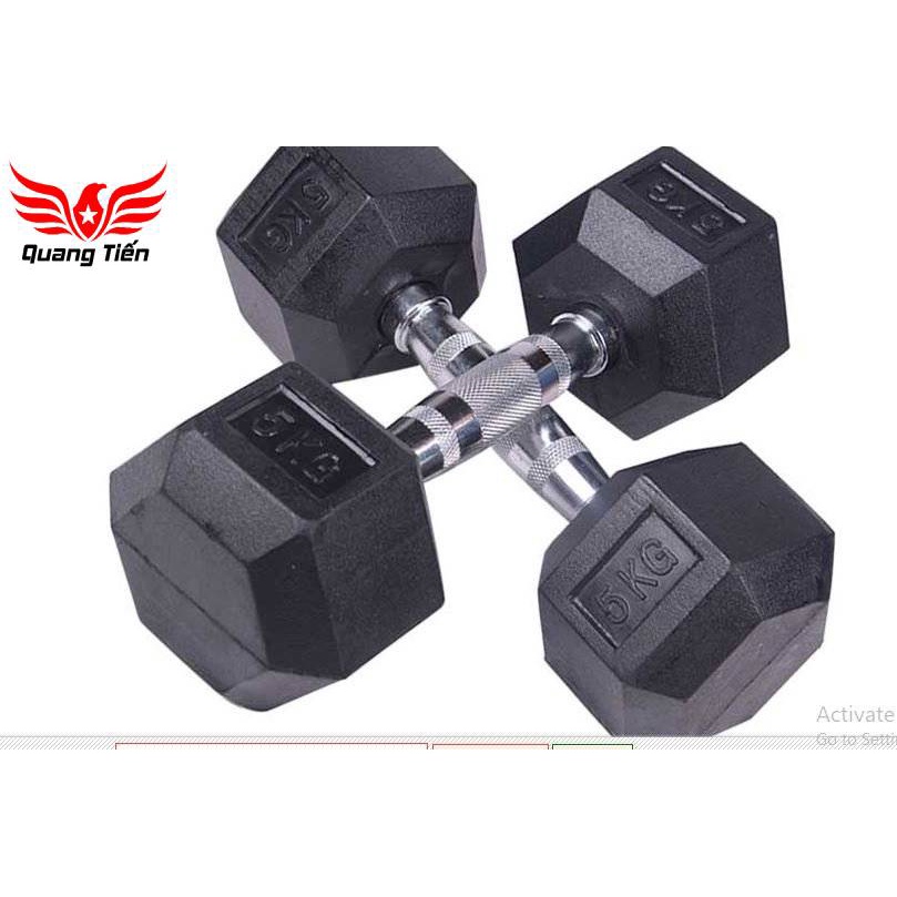 Tạ tay cao su lục giác cao cấp Iron Bull 15kg nhập khẩu ( giá 1 quả )