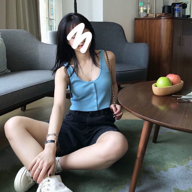 Quần shost ngố đen dáng lửng