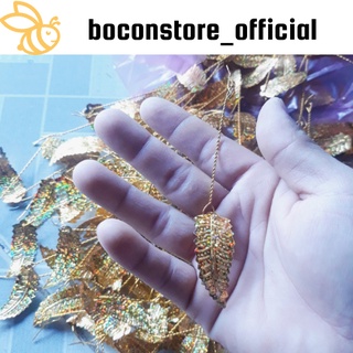 Combo 10lá vàng mini nguyên liệu làm cây kim tiền, cây cành vàng lá ngọc shop BOCONSTORE
