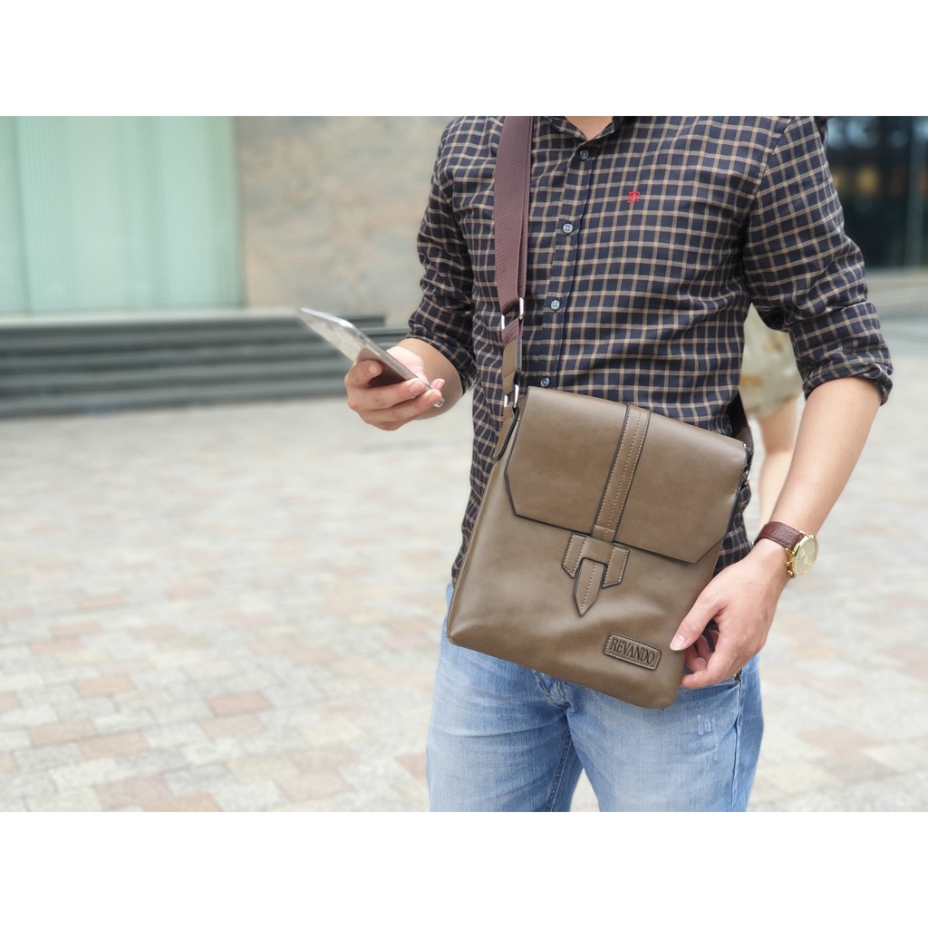 [SALE HOT] Túi đeo chéo nam thời trang đựng Ipad, điện thoại, ví, đồ cá nhân