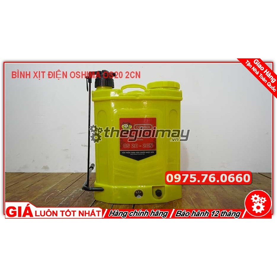 Bình xịt Oshima OS20-2CN _ Bình xịt điện 2 CHỨC NĂNG